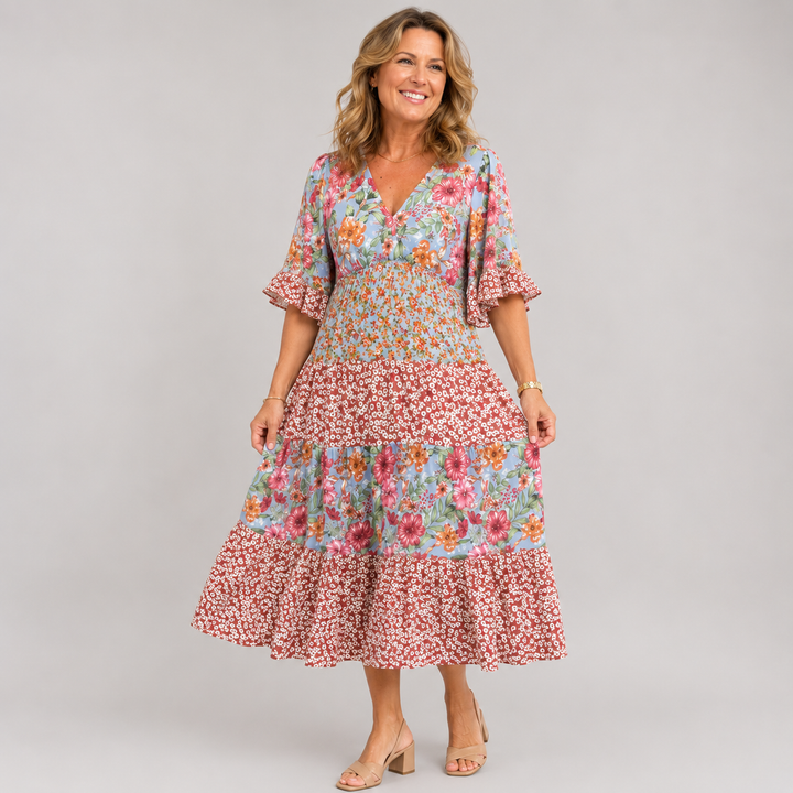 Elodie™ | Garden Blossom Maxi Dress