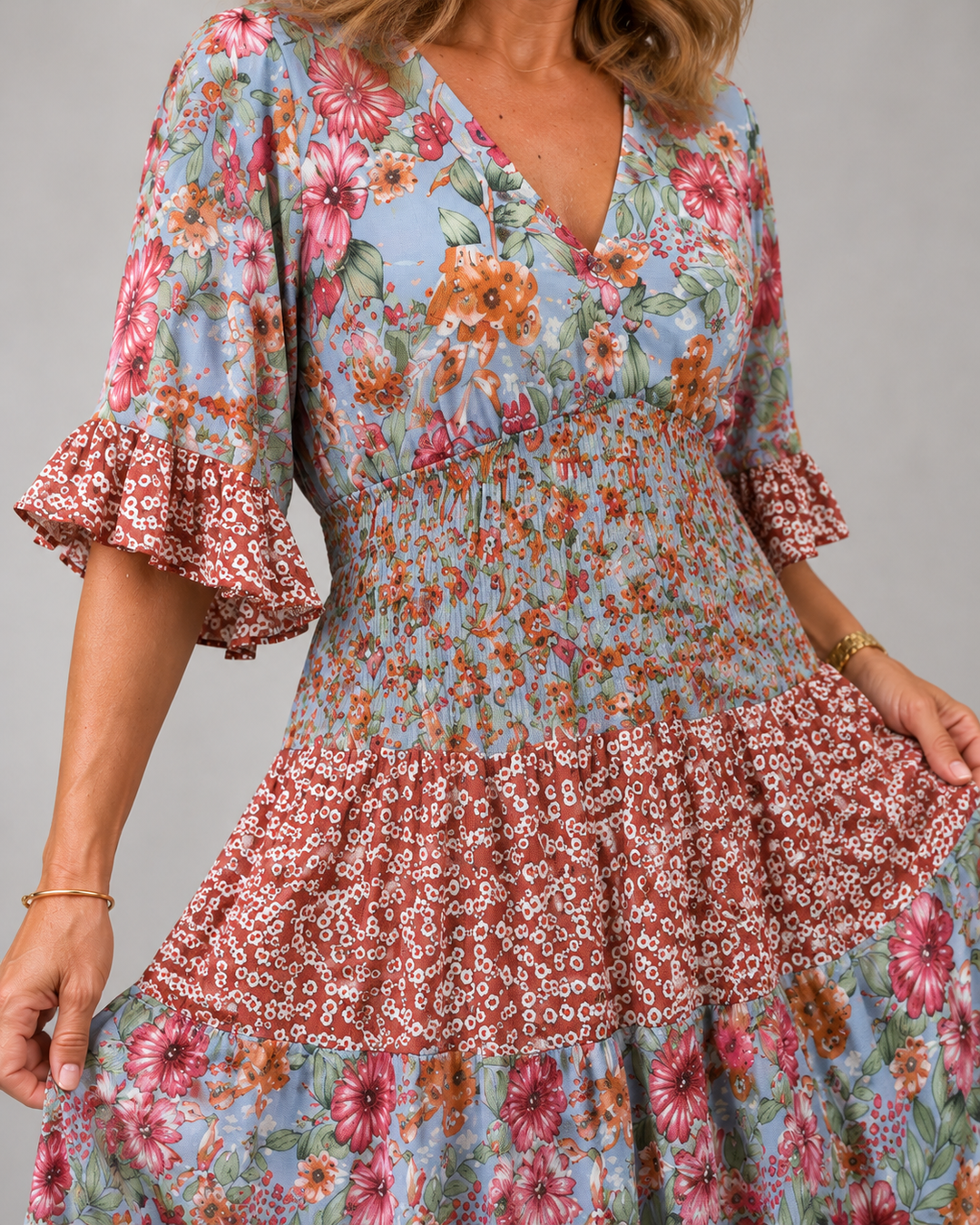 Elodie™ | Garden Blossom Maxi Dress