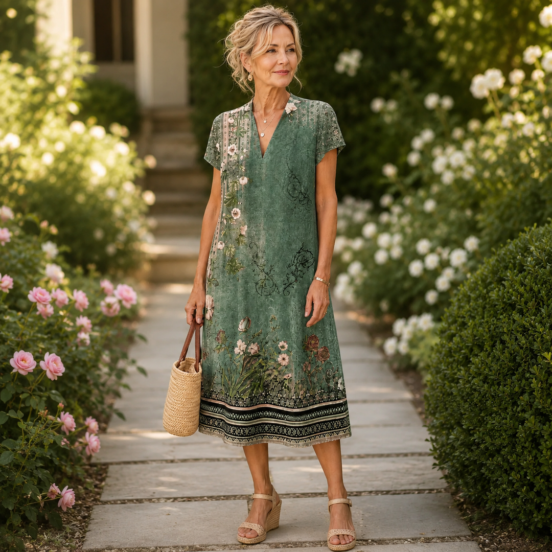 Marielle™ | Garden Stroll Midi Dress