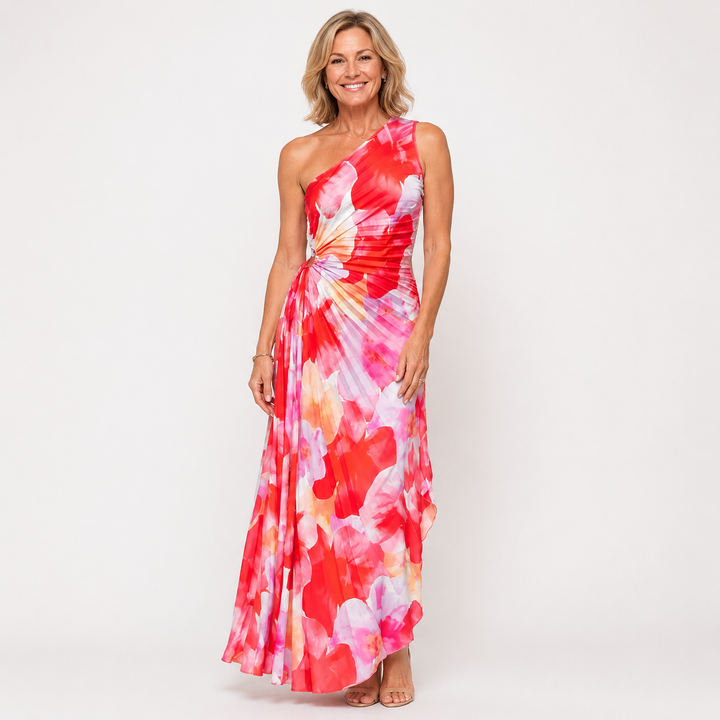 Yanira™ | Pleated One-Shoulder Dress