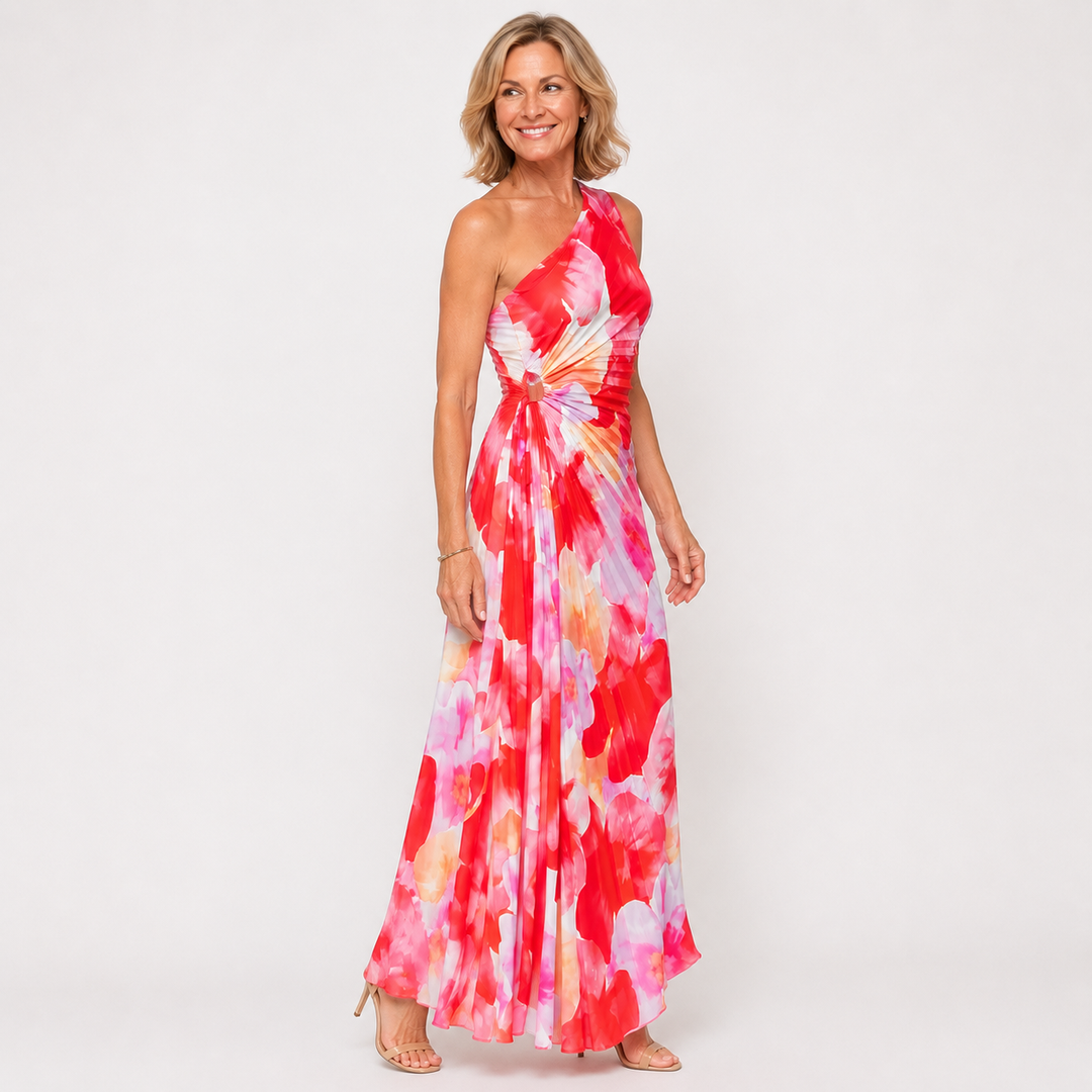 Yanira™ | Pleated One-Shoulder Dress
