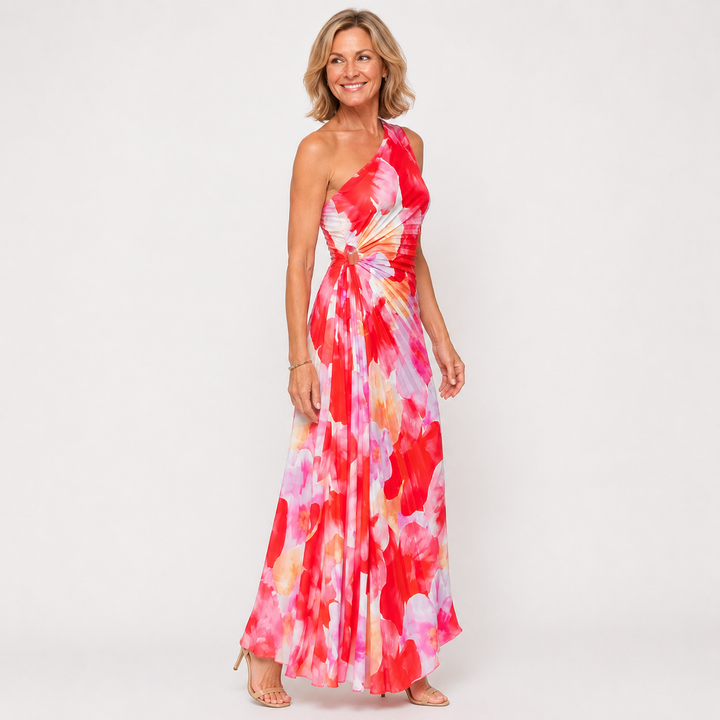 Yanira™ | Pleated One-Shoulder Dress