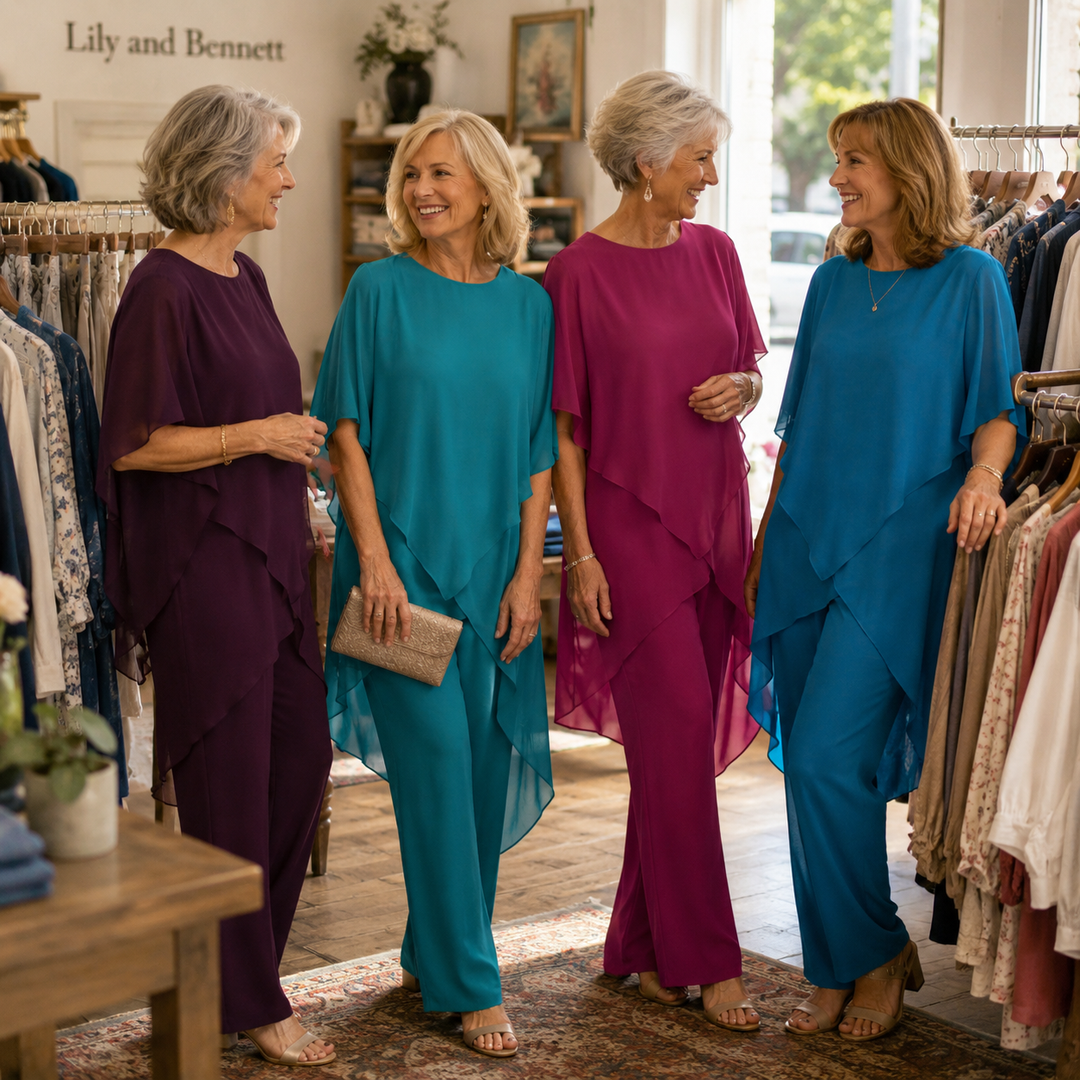 Velora™ | Chiffon Flow Pant Set