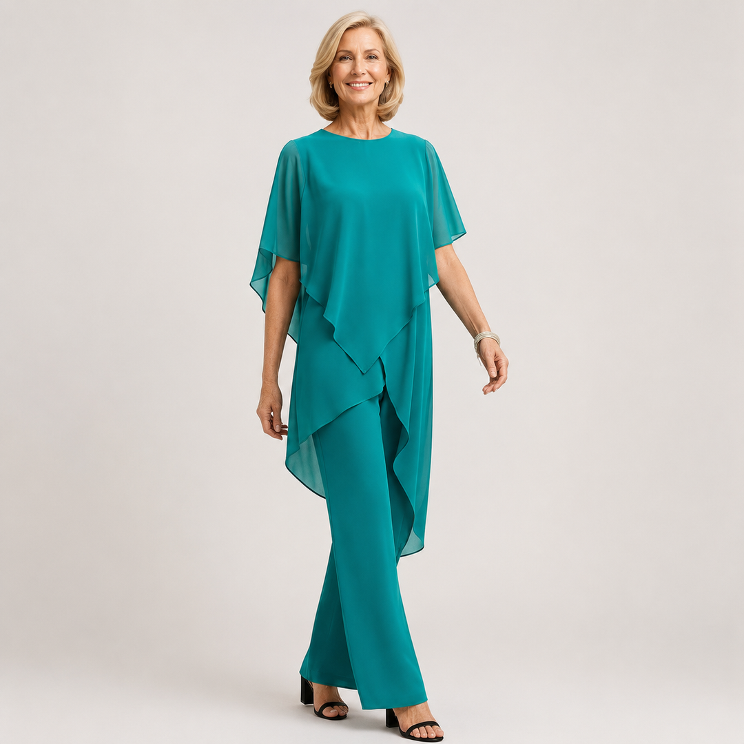 Velora™ | Chiffon Flow Pant Set