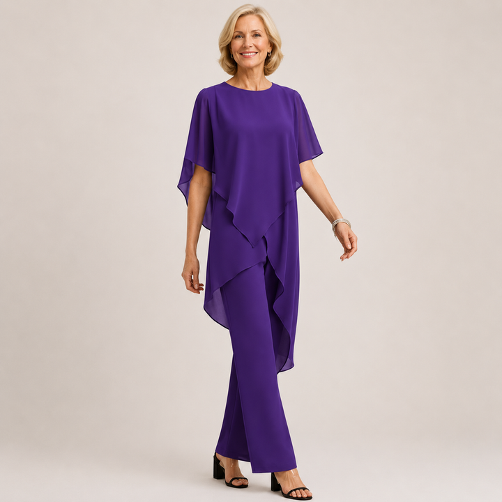 Velora™ | Chiffon Flow Pant Set