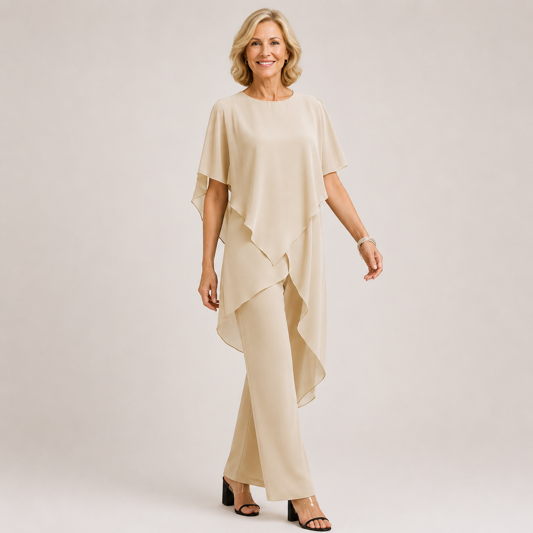 Velora™ | Chiffon Flow Pant Set