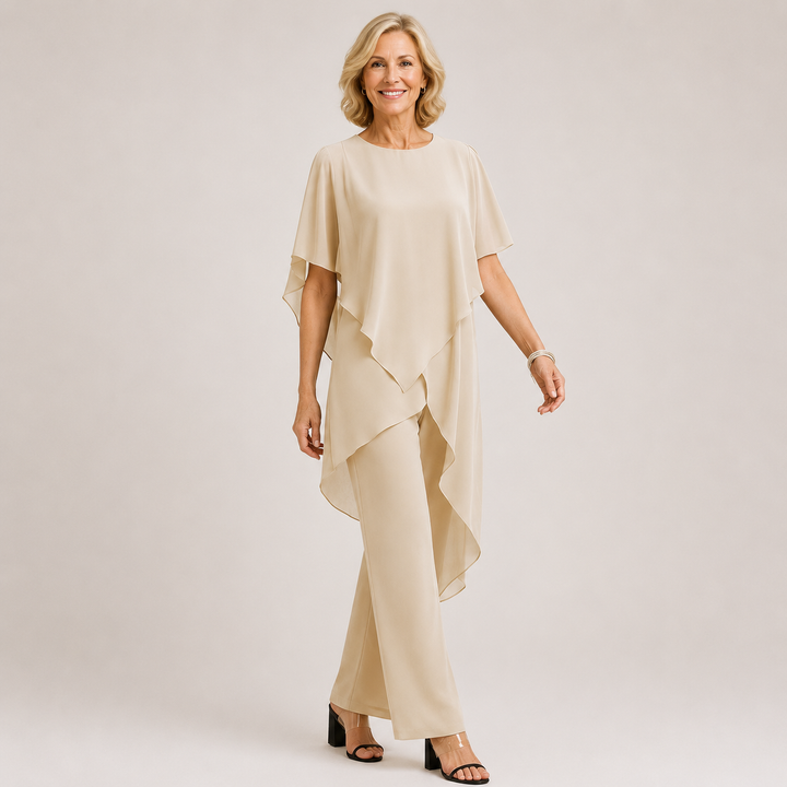 Velora™ | Chiffon Flow Pant Set