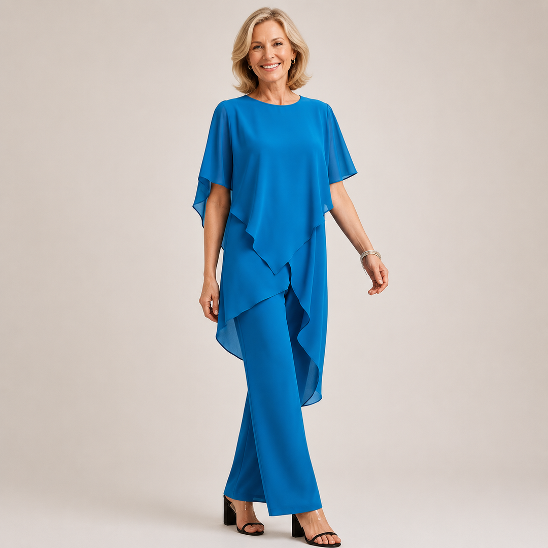 Velora™ | Chiffon Flow Pant Set