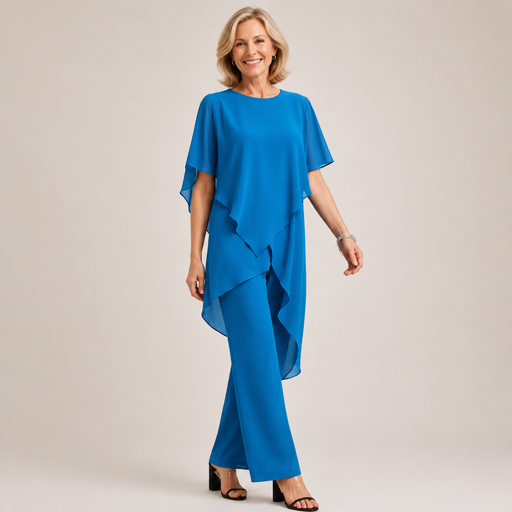 Velora™ | Chiffon Flow Pant Set