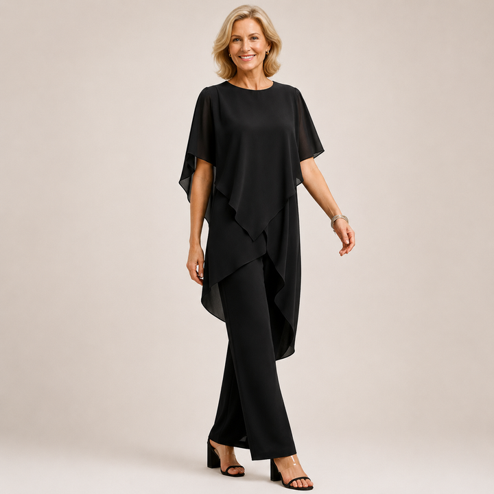 Velora™ | Chiffon Flow Pant Set