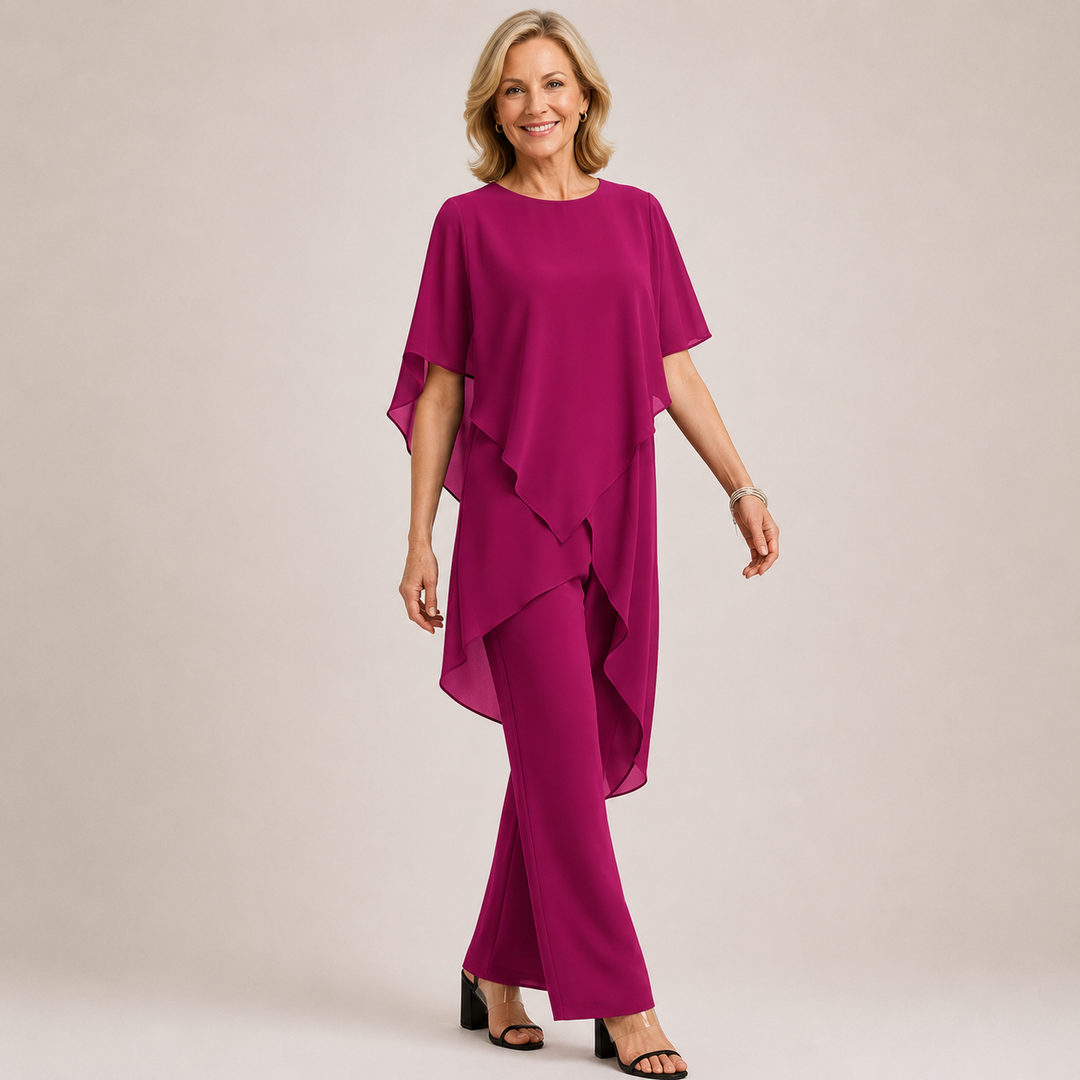 Velora™ | Chiffon Flow Pant Set