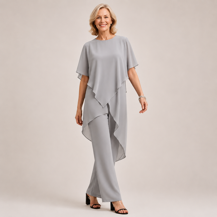 Velora™ | Chiffon Flow Pant Set