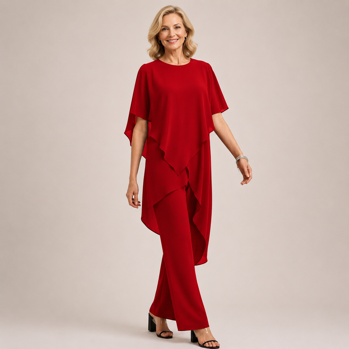 Velora™ | Chiffon Flow Pant Set