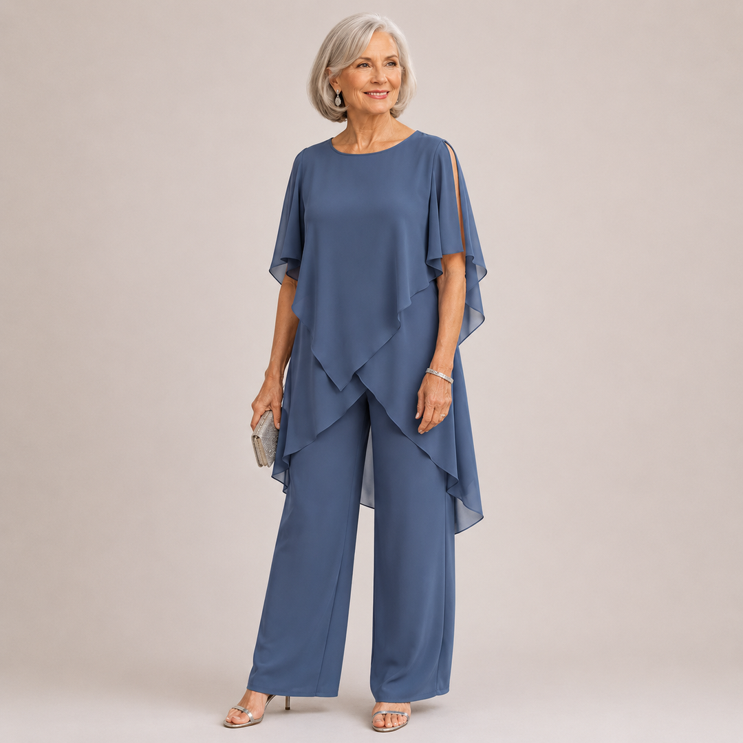 Velora™ | Chiffon Flow Pant Set