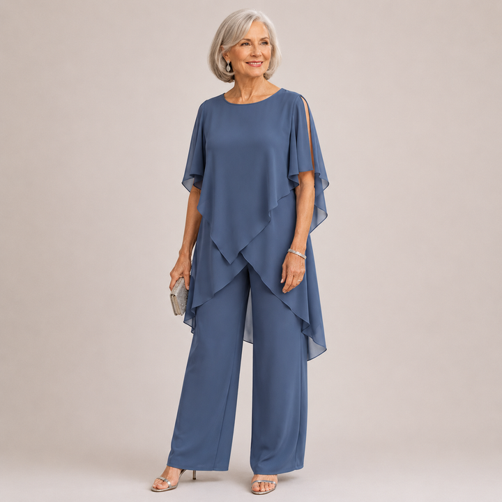 Velora™ | Chiffon Flow Pant Set