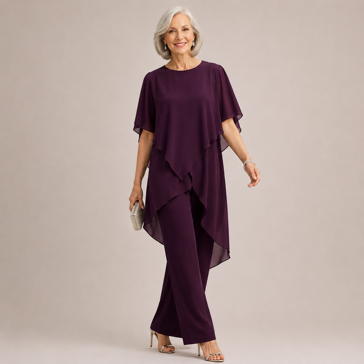Velora™ | Chiffon Flow Pant Set