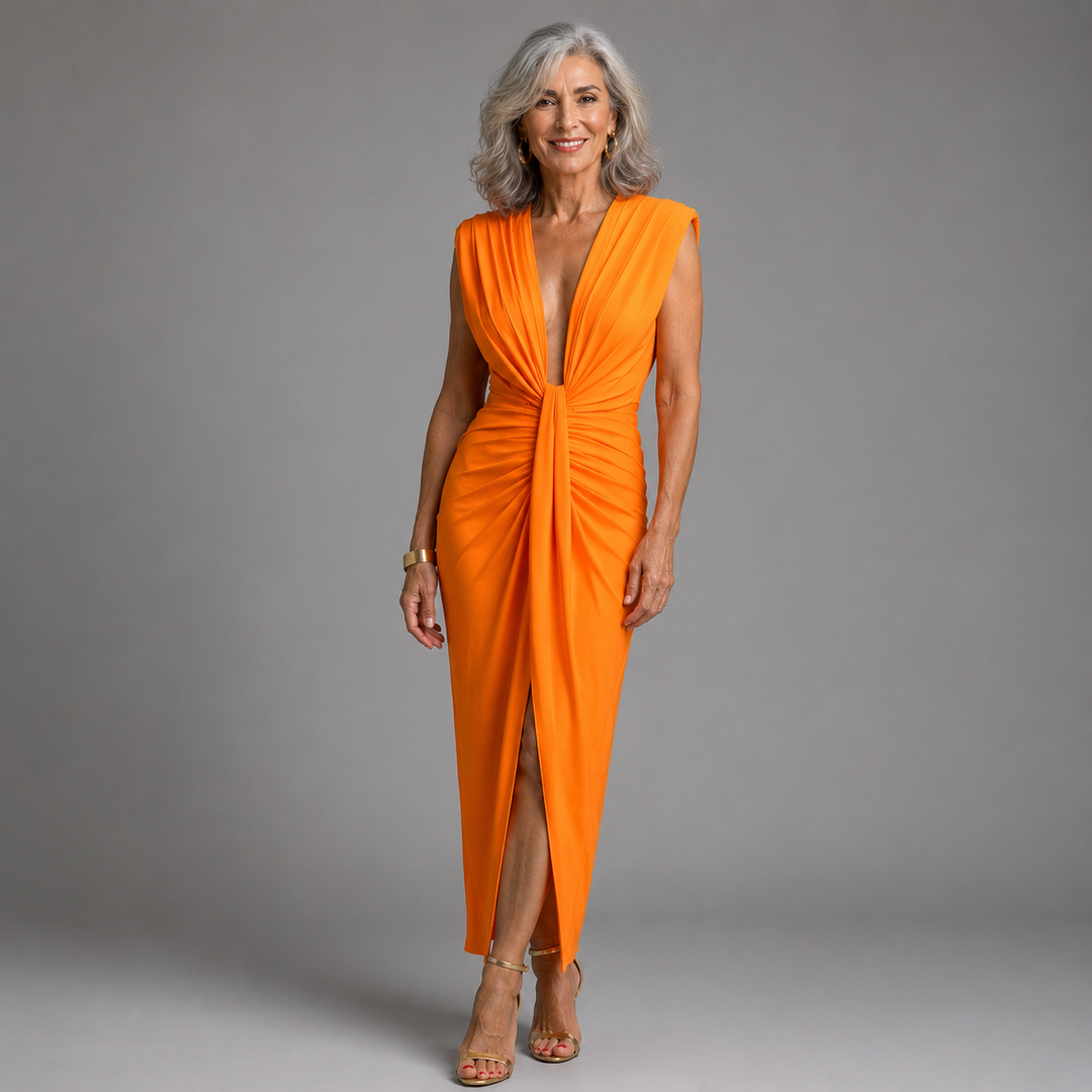 Sophiene | Draped Evening Dress