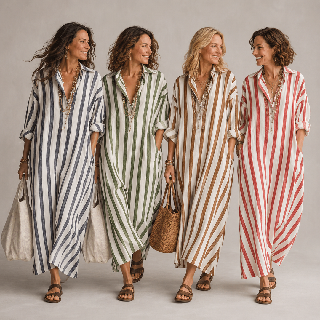 Scout | Striped Shirt Maxi Dress