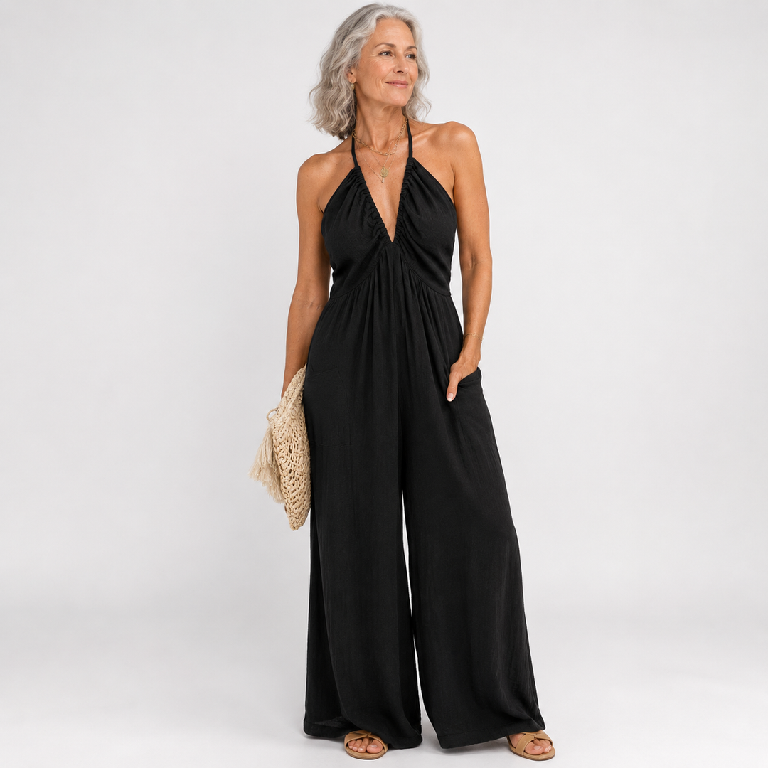 Nysera™ | Open Back Flow Jumpsuit