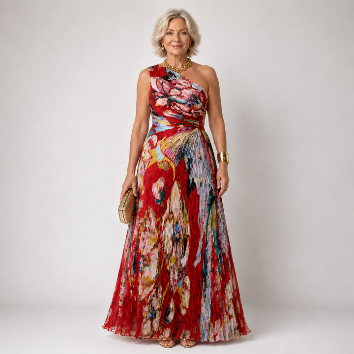 Velmira™ | Cut-Out One-Shoulder Maxi Dress