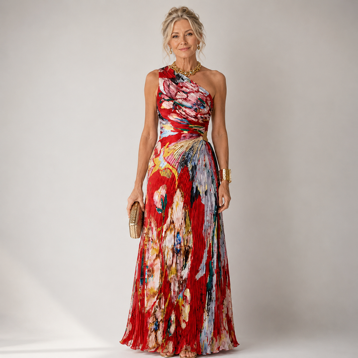 Velmira™ | Cut-Out One-Shoulder Maxi Dress