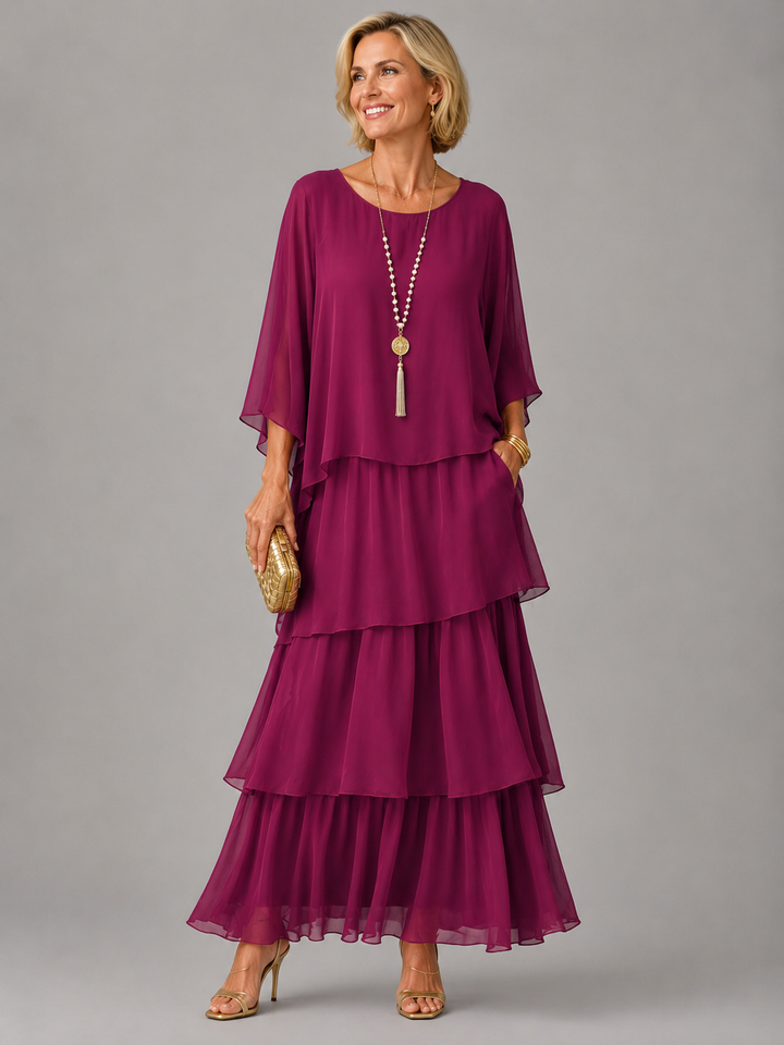 Anastasia™ | Elegant Flowing Maxi Dress