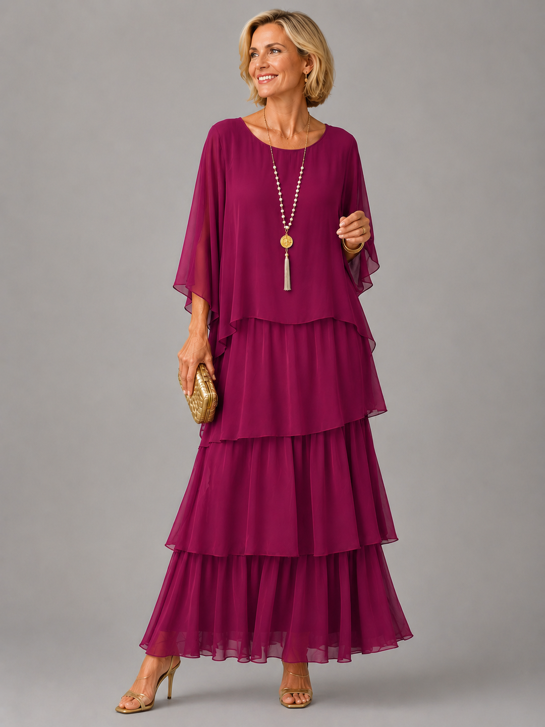 Anastasia™ | Elegant Flowing Maxi Dress