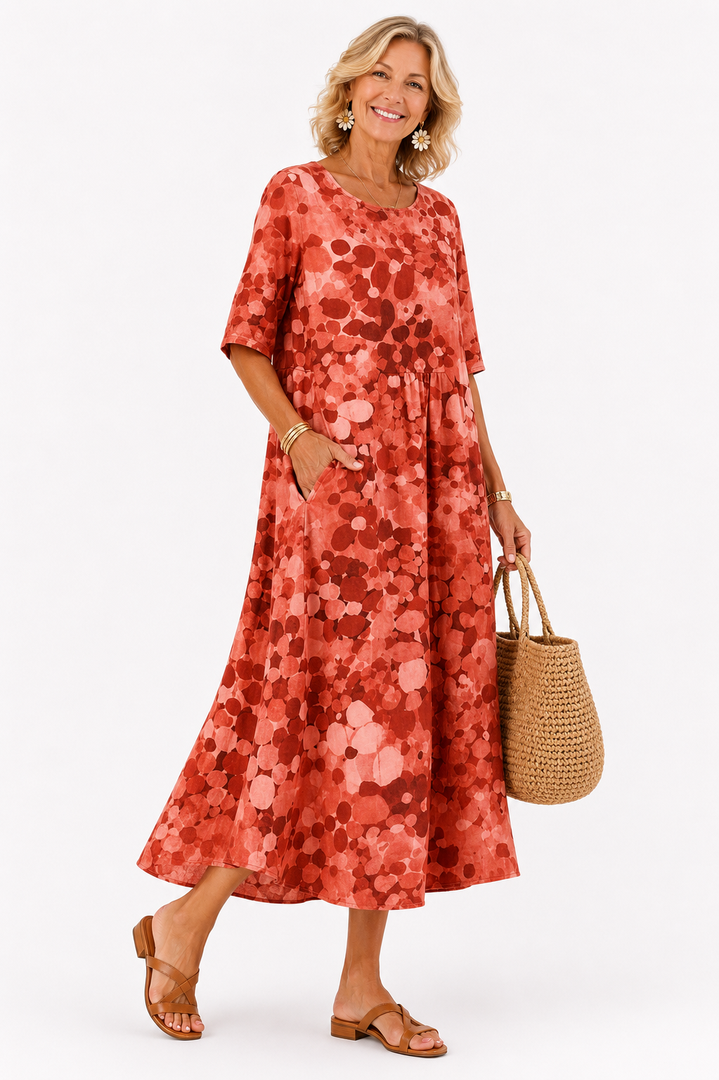 Emanuellia I Printed Loose Dress