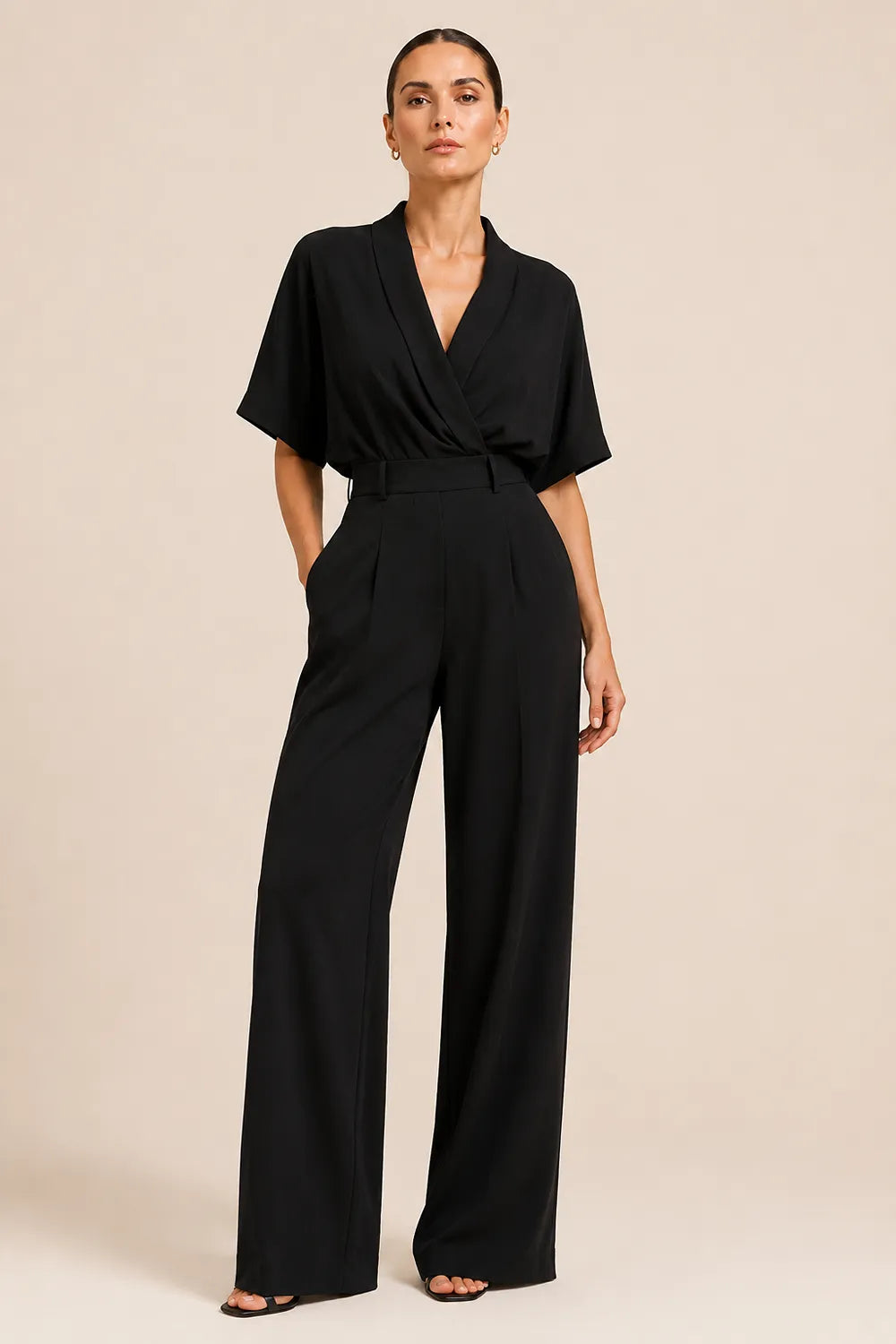 Serena Open Back Wide Leg Jumpsuit