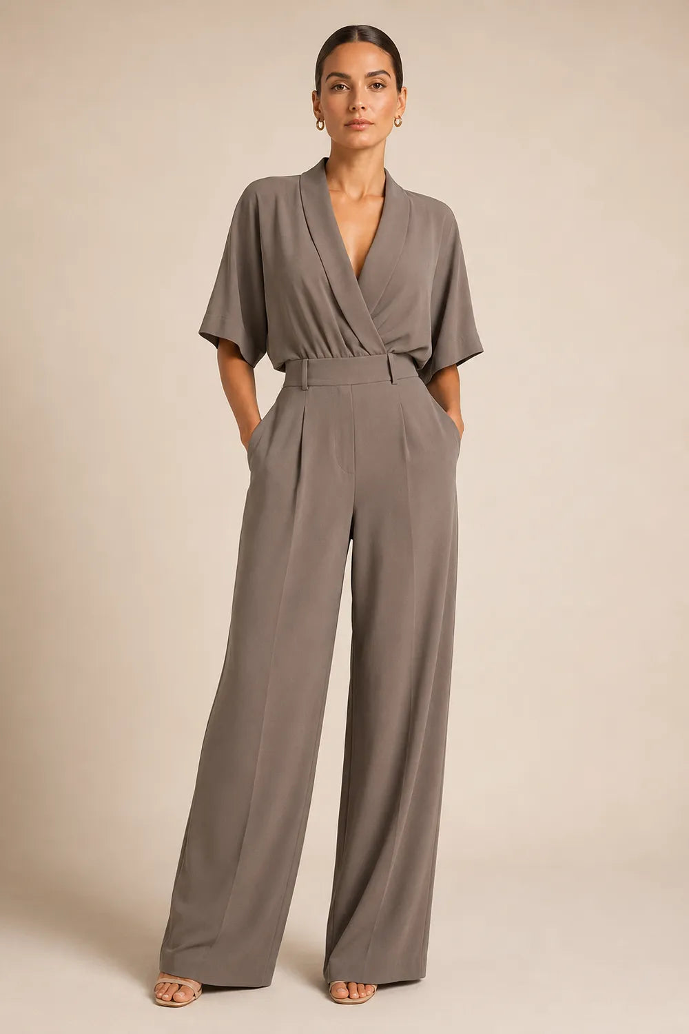 Serena Open Back Wide Leg Jumpsuit