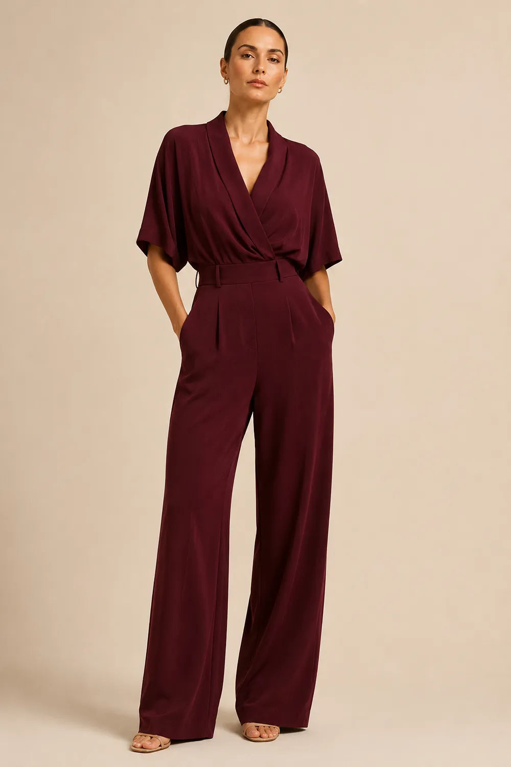 Serena Open Back Wide Leg Jumpsuit