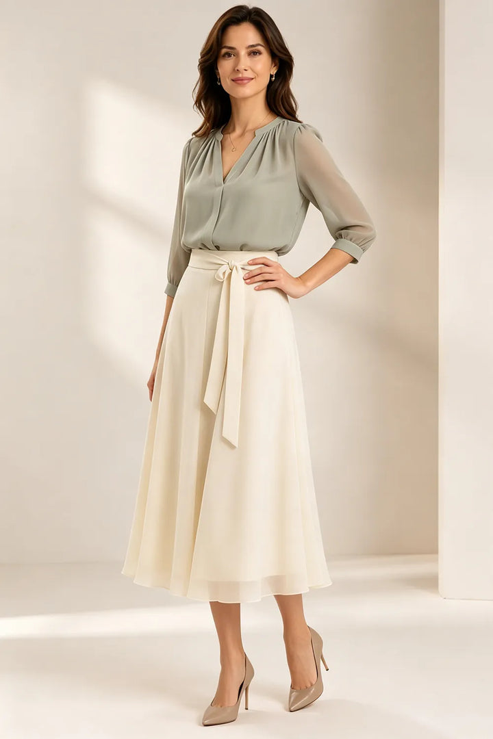 Refined Chiffon Wedding Guest Dress
