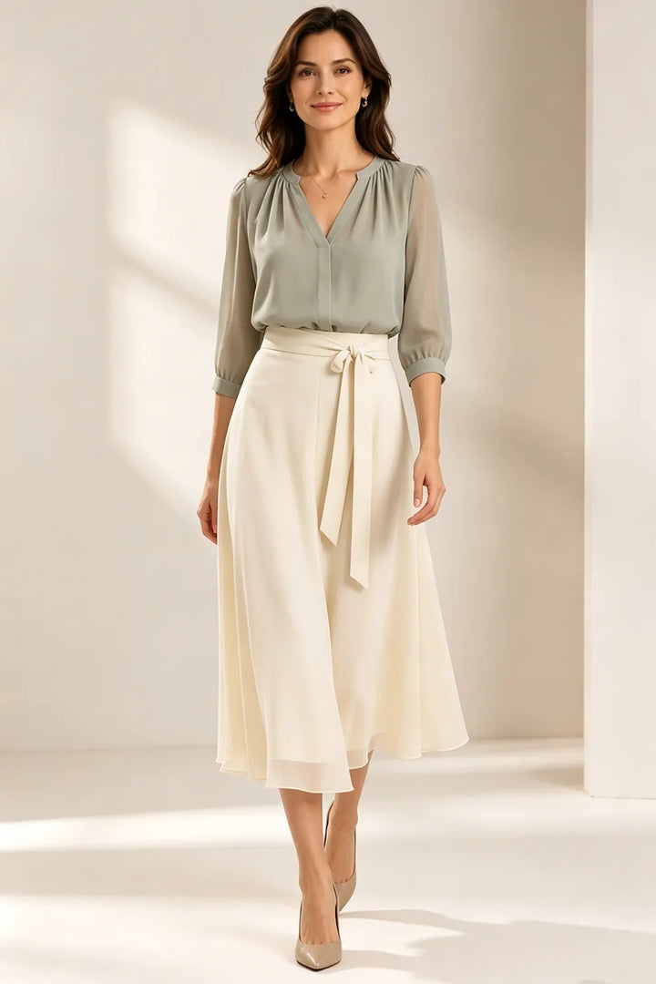 Refined Chiffon Wedding Guest Dress