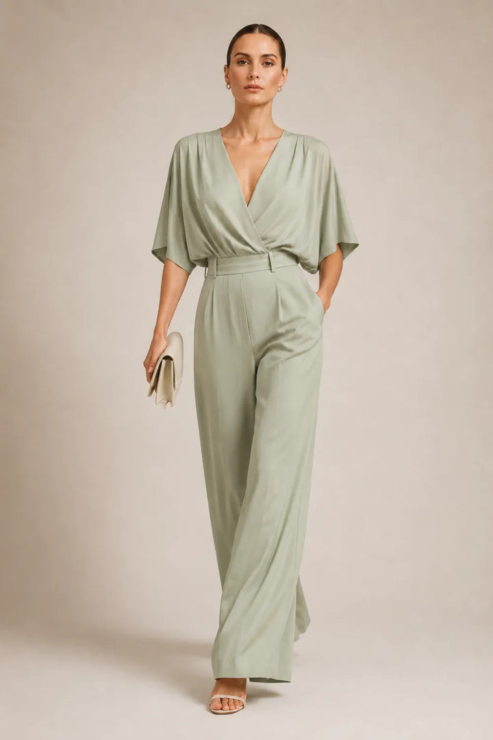 Elegant Wide Leg Formal Jumpsuit