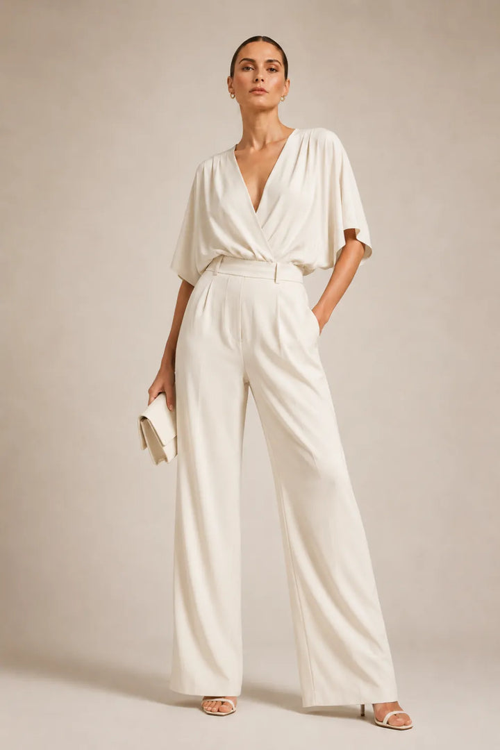 Elegant Wide Leg Formal Jumpsuit