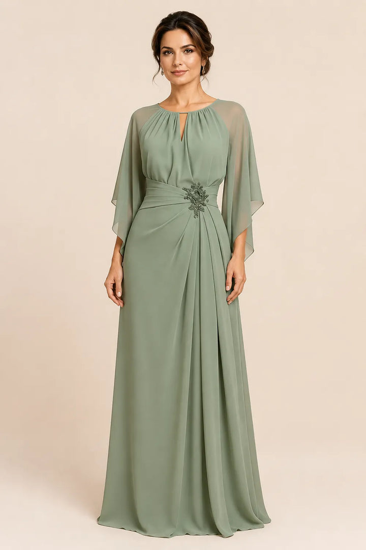 Keyhole Back Mother of the Bride Dress