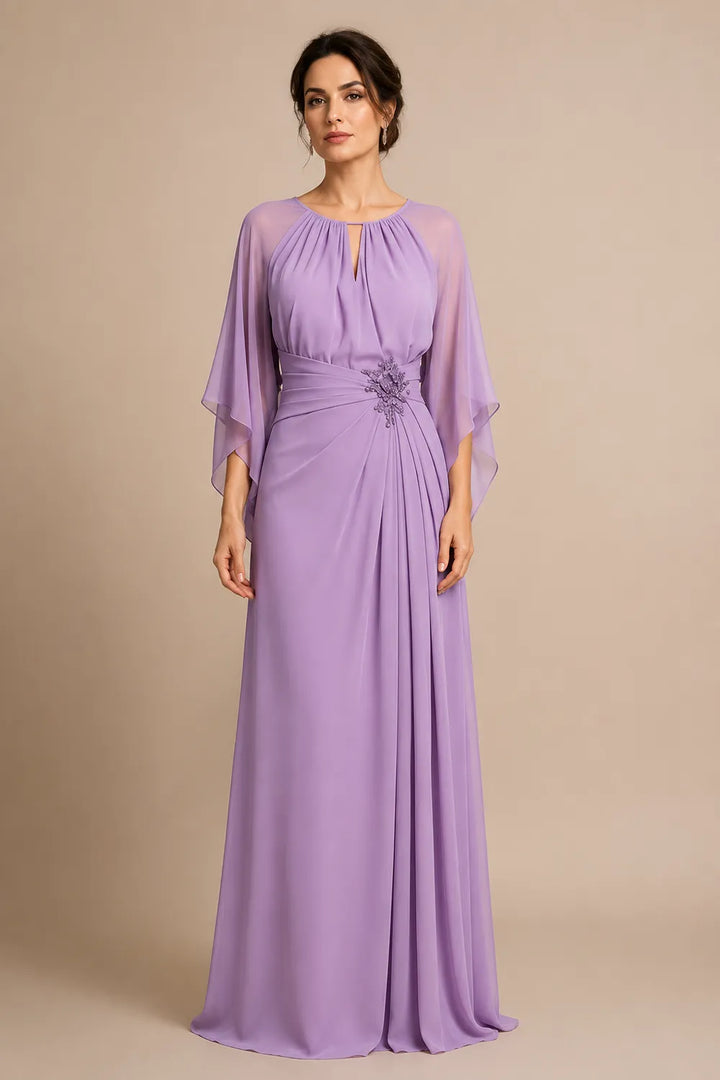 Keyhole Back Mother of the Bride Dress