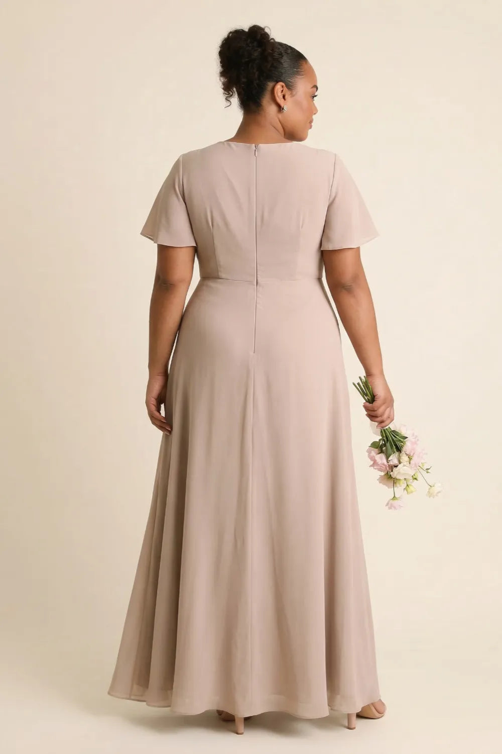 Michelle™ | Ruched Chiffon Maxi Dress