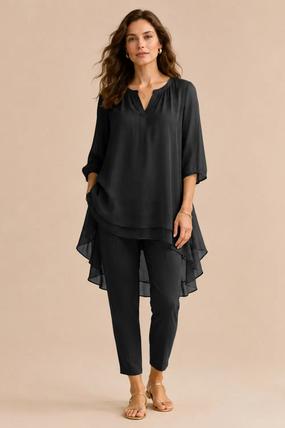 Mila™ | Elegant Overlay Pant Set