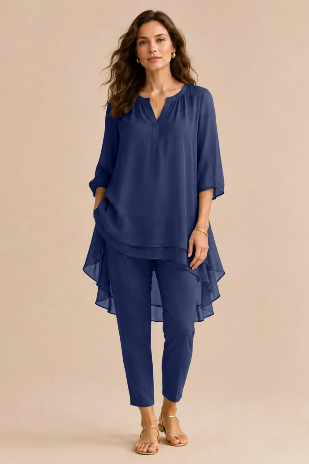 Mila™ | Elegant Overlay Pant Set