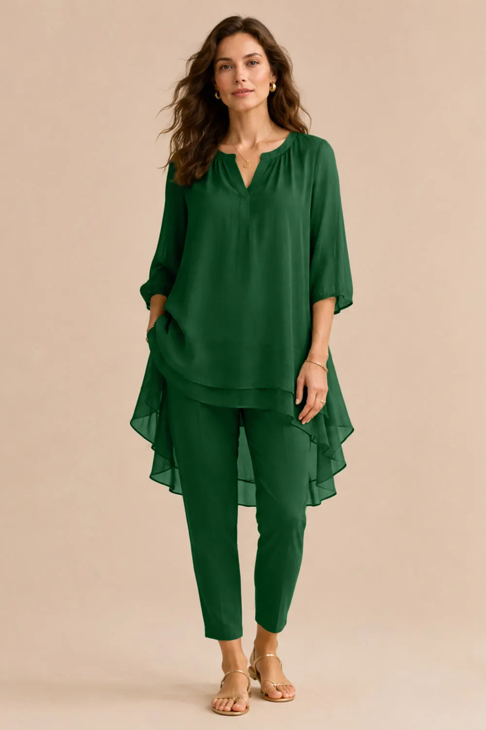Mila™ | Elegant Overlay Pant Set