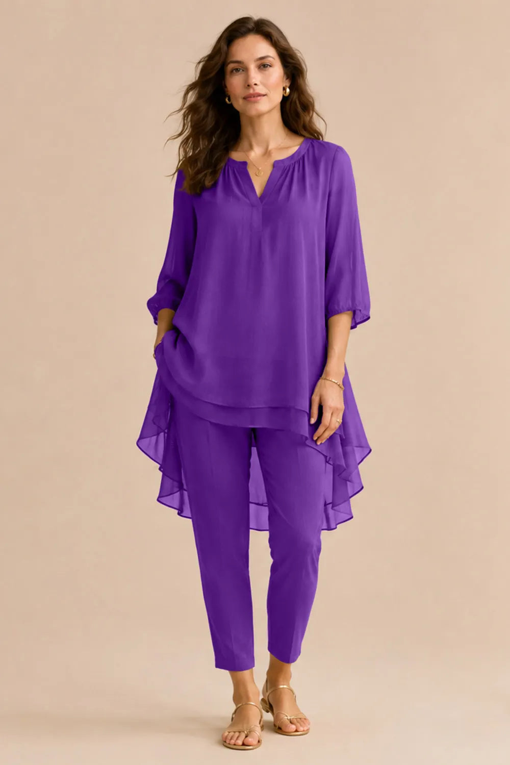 Mila™ | Elegant Overlay Pant Set