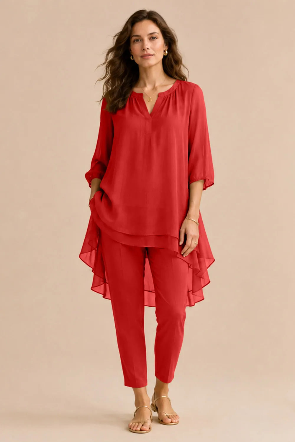Mila™ | Elegant Overlay Pant Set
