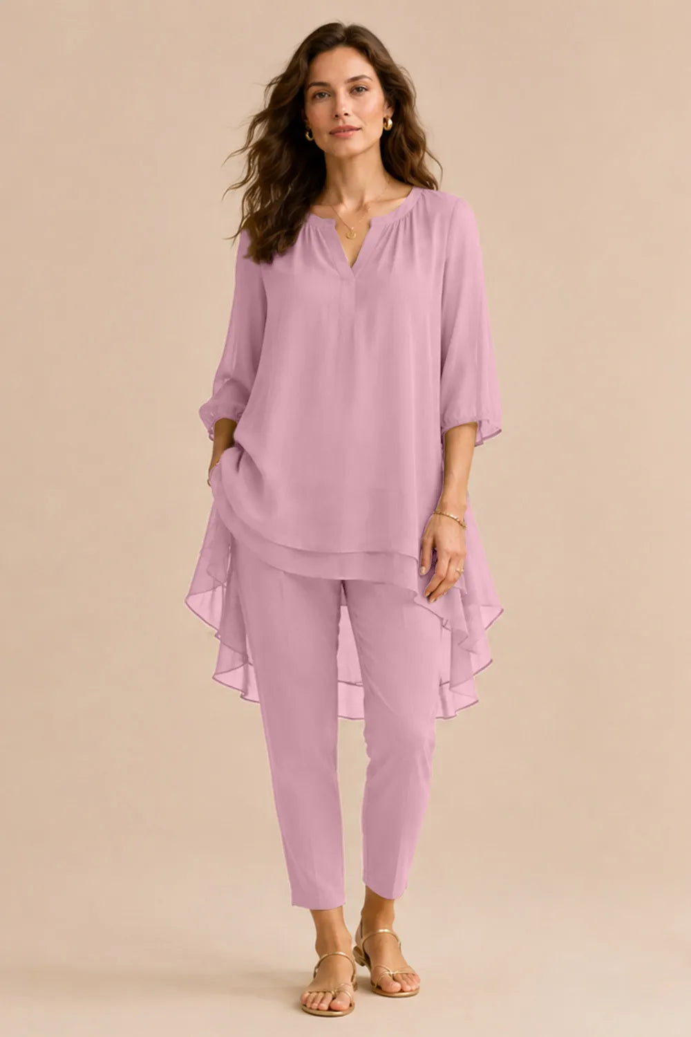 Mila™ | Elegant Overlay Pant Set