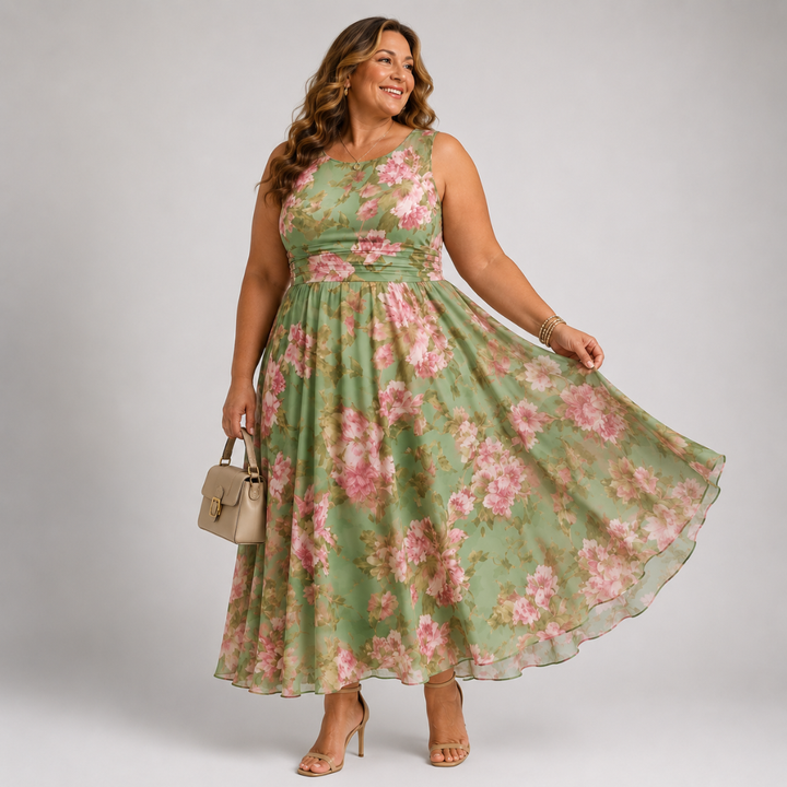 Rosalie™ | Romantic Floral Midi Dress