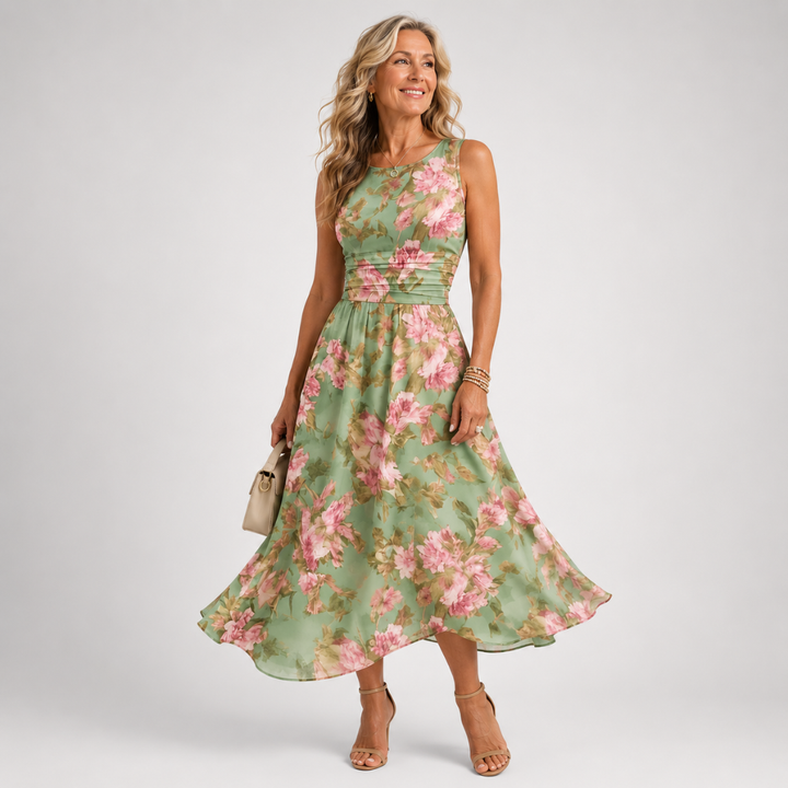 Rosalie™ | Romantic Floral Midi Dress