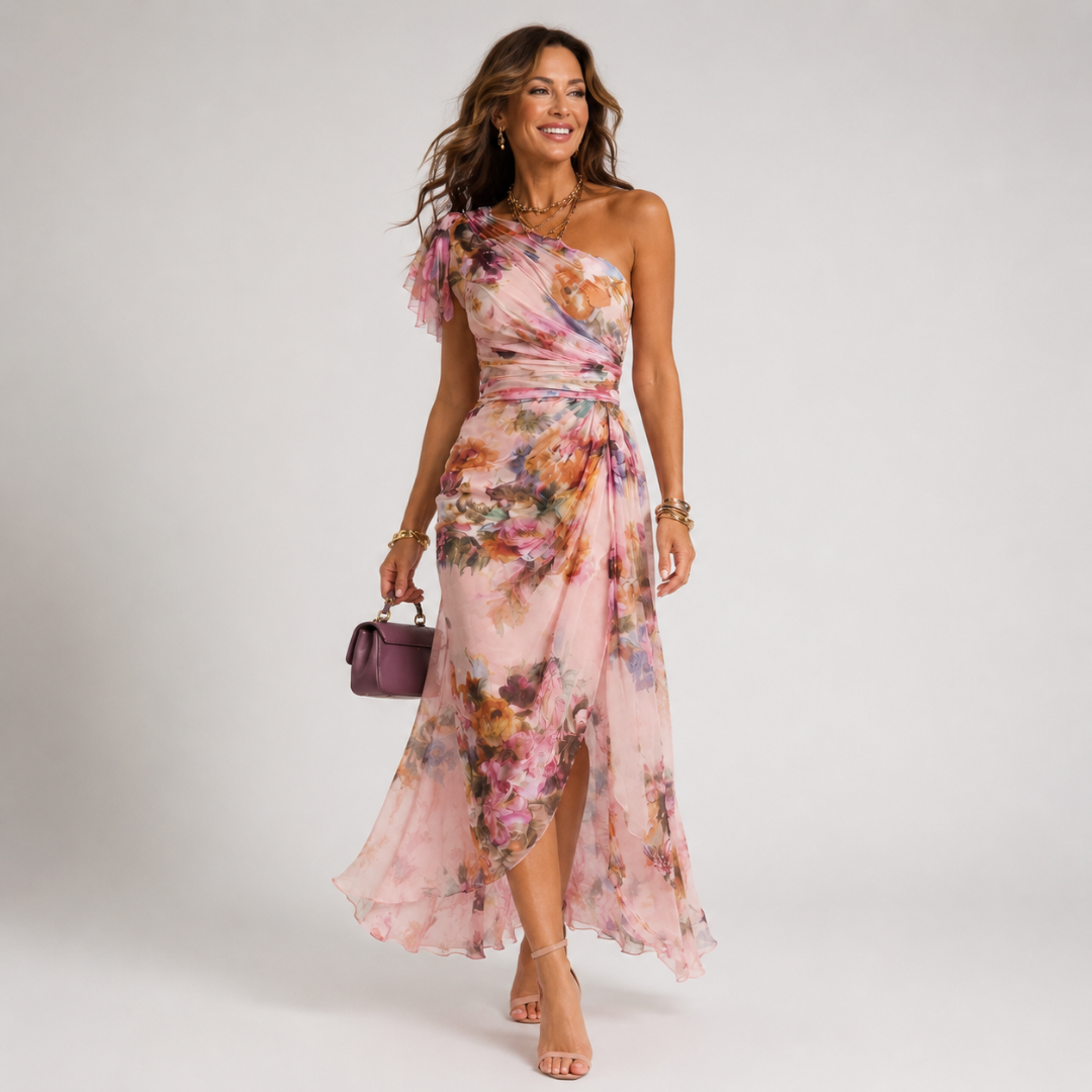 Amélie™ | Elegant Floral Celebration Dress