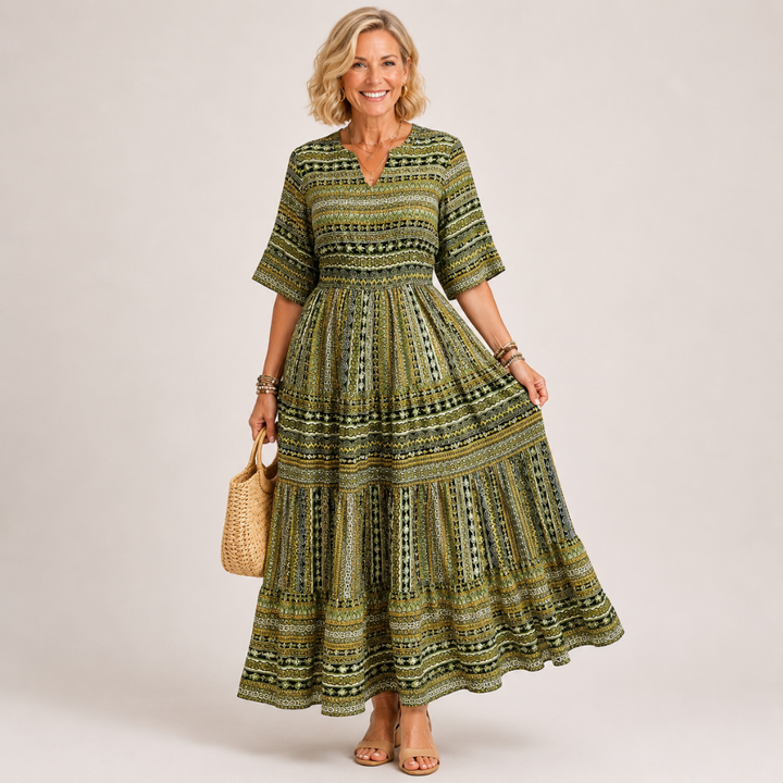 Joraine - Ethnic Flowy Dress