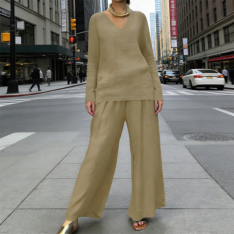 Vivienna™ | Chic Wide-Leg Lounge Set