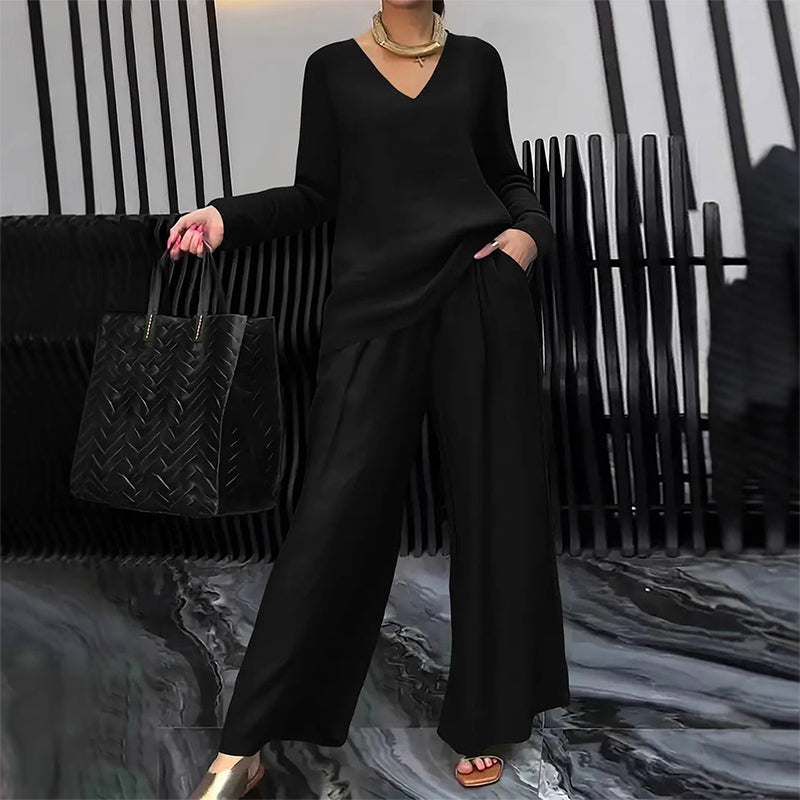Vivienna™ | Chic Wide-Leg Lounge Set